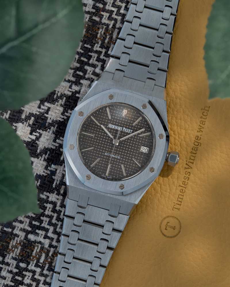 Featured image for Audemars Piguet Royal Oak "Tropical dial"  14790ST Tropical 2000 with original box and papers