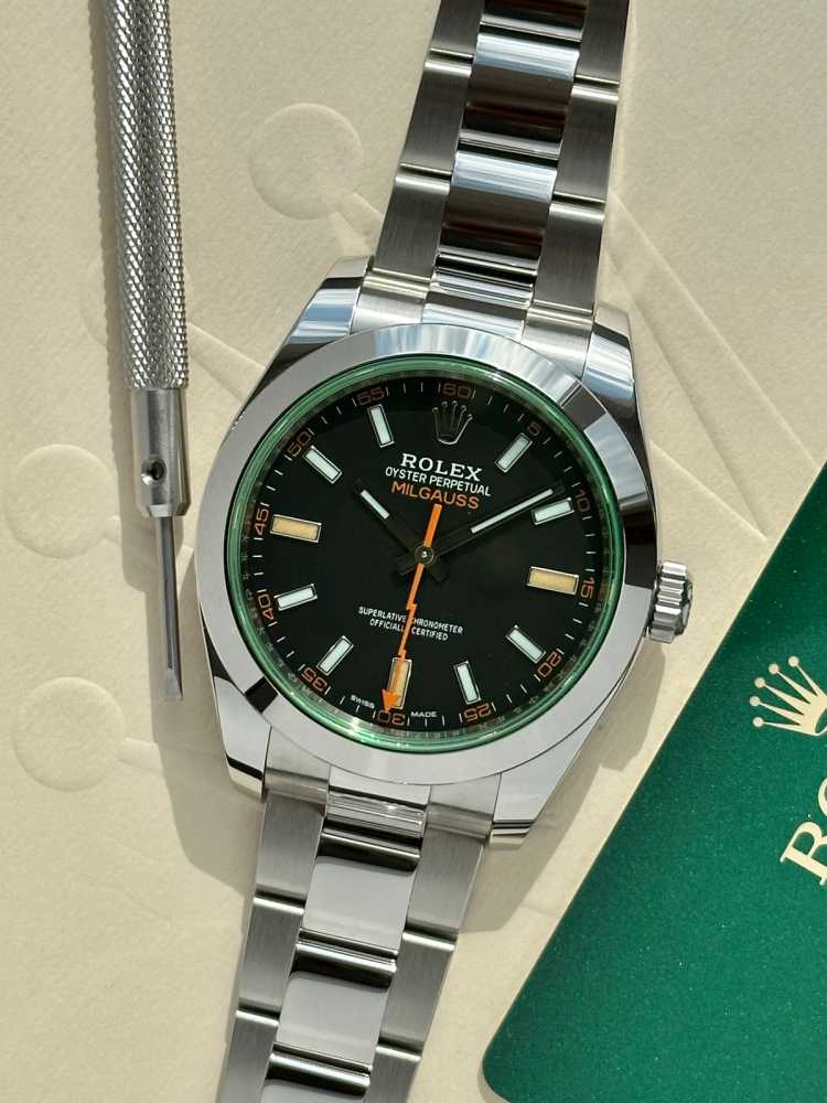Featured image for Rolex Milgauss "Unworn" 116400GV Black 2022 with original box and papers