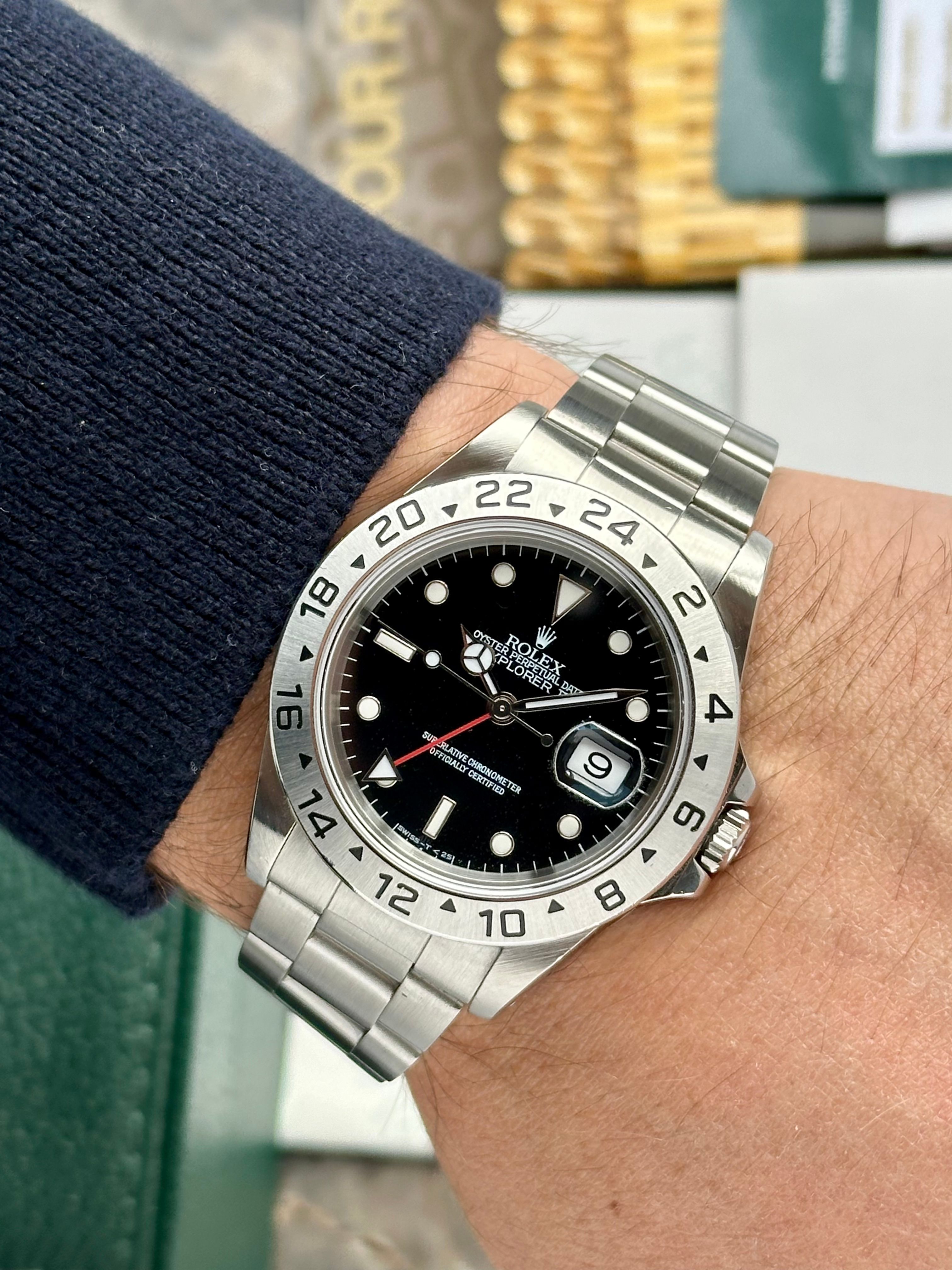 Rolex Explorer II 16570 Black 1996 with original box