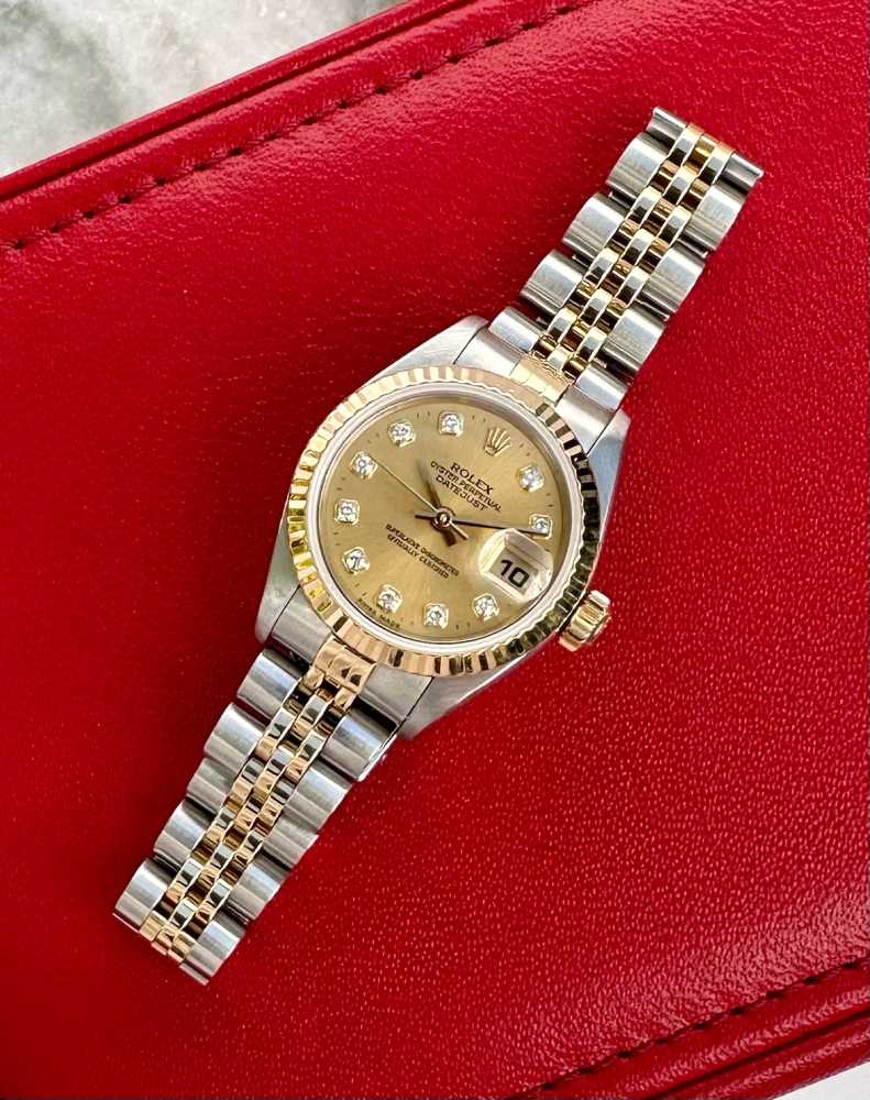 Image for Rolex Lady-Datejust "Diamond" 79173G Gold 2000 with original box and papers 3