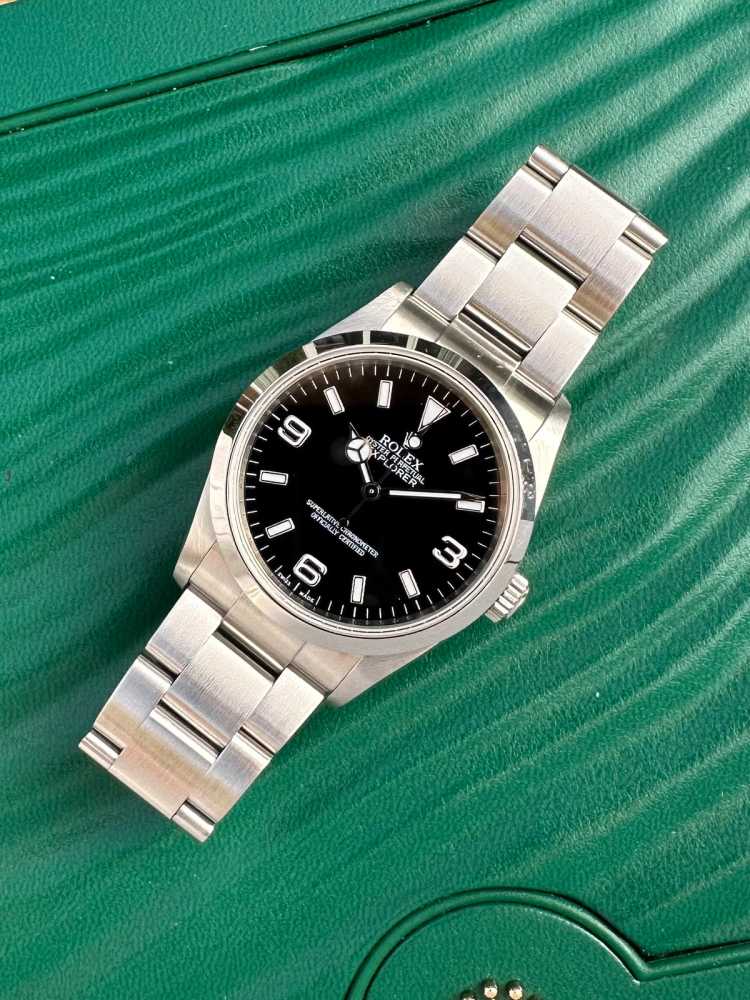 Image for Rolex Explorer I 114270 Black 2007 with original box and papers