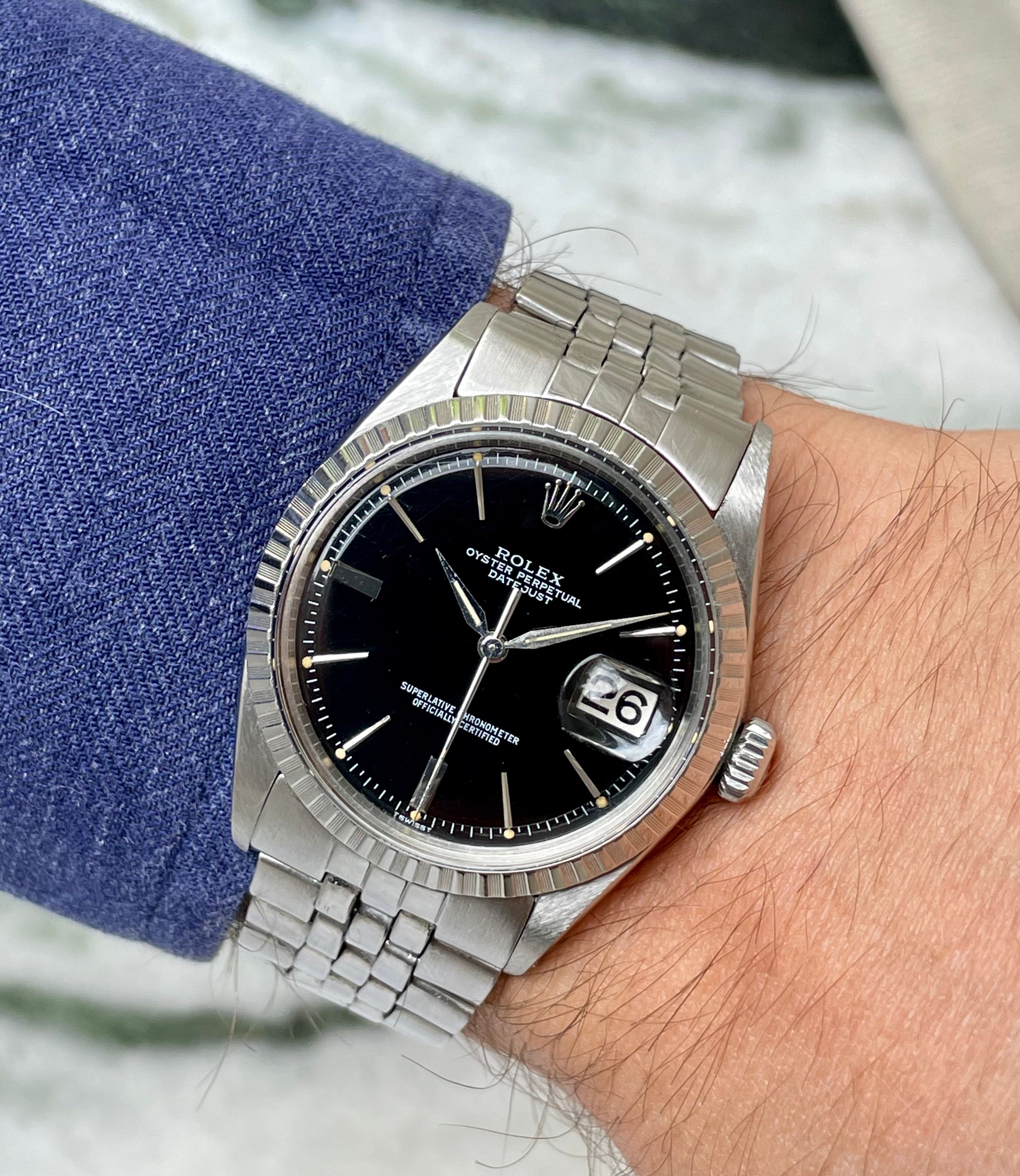 Rolex Datejust 1603 Black 1966