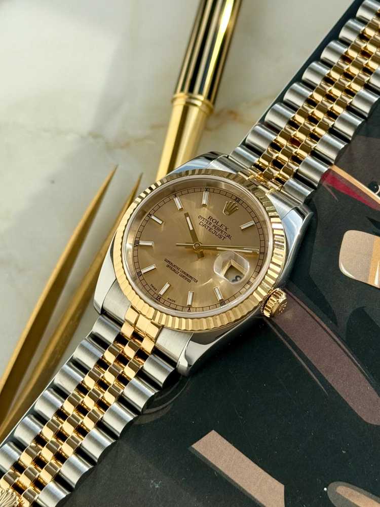 Image for Rolex Datejust 116233 Gold 2005 with original box and papers