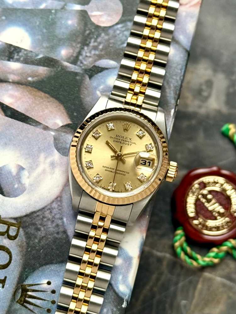 Featured image for Rolex Lady-Datejust "Diamond" 69173G Gold 1989 