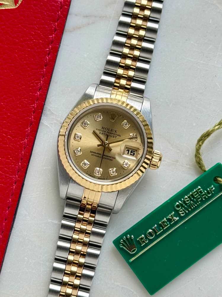 Featured image for Rolex Lady-Datejust "Diamond" 69173 Gold 1995 with original box and papers 2
