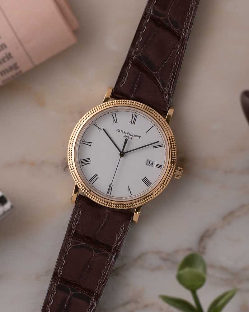 Featured image for Patek Philippe Calatrava Patek Service 3944J White 1998 with original box and papers