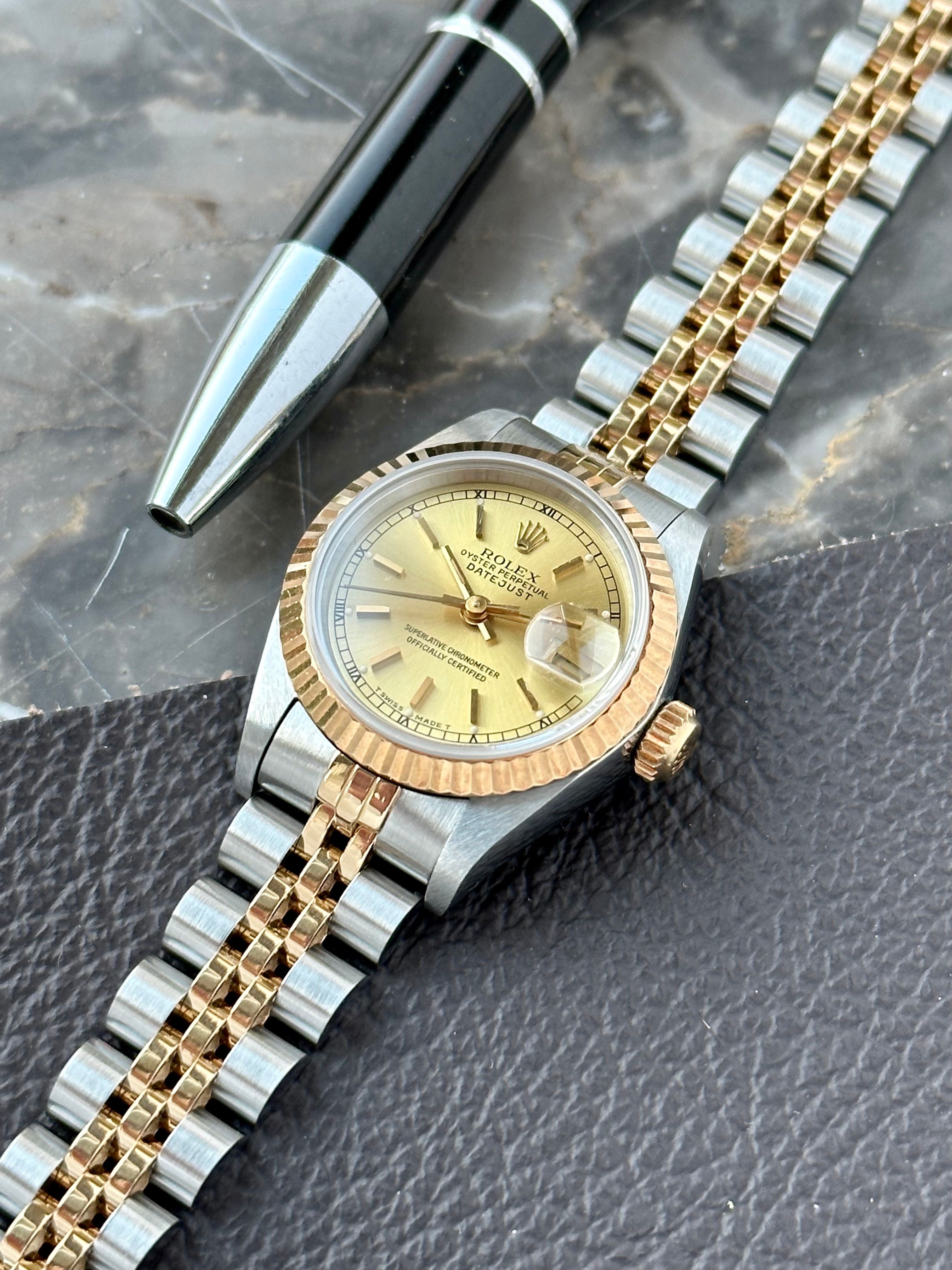Rolex Lady-Datejust 69173 Gold 1989 with original box and papers 2