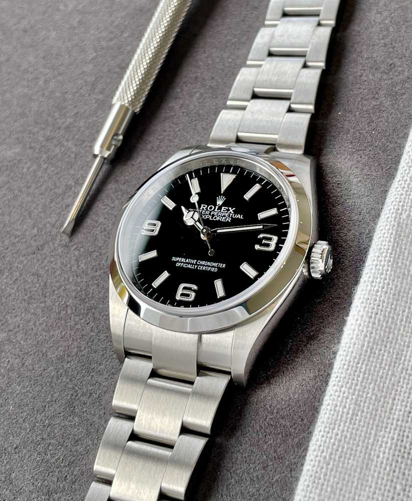 Image for Rolex Explorer 1 124270 Black 2021 with original box and papers