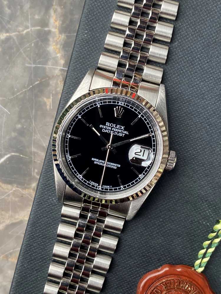 Featured image for Rolex Datejust 16234 Black 1995 with original box
