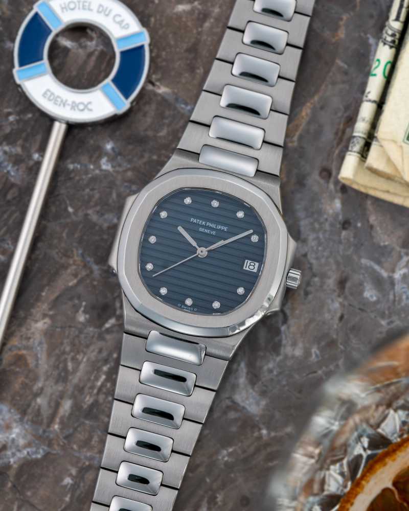 Featured image for Patek Philippe Nautilus "DIAMOND" 3900 Blue 1992 with original box and papers