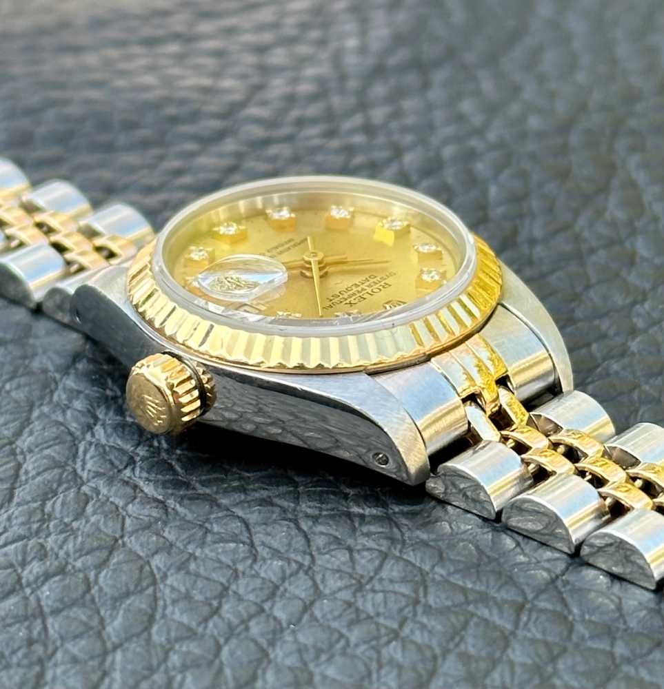 Image for Rolex Lady-Datejust "Diamond" 69173G Gold 1990 with original box and papers
