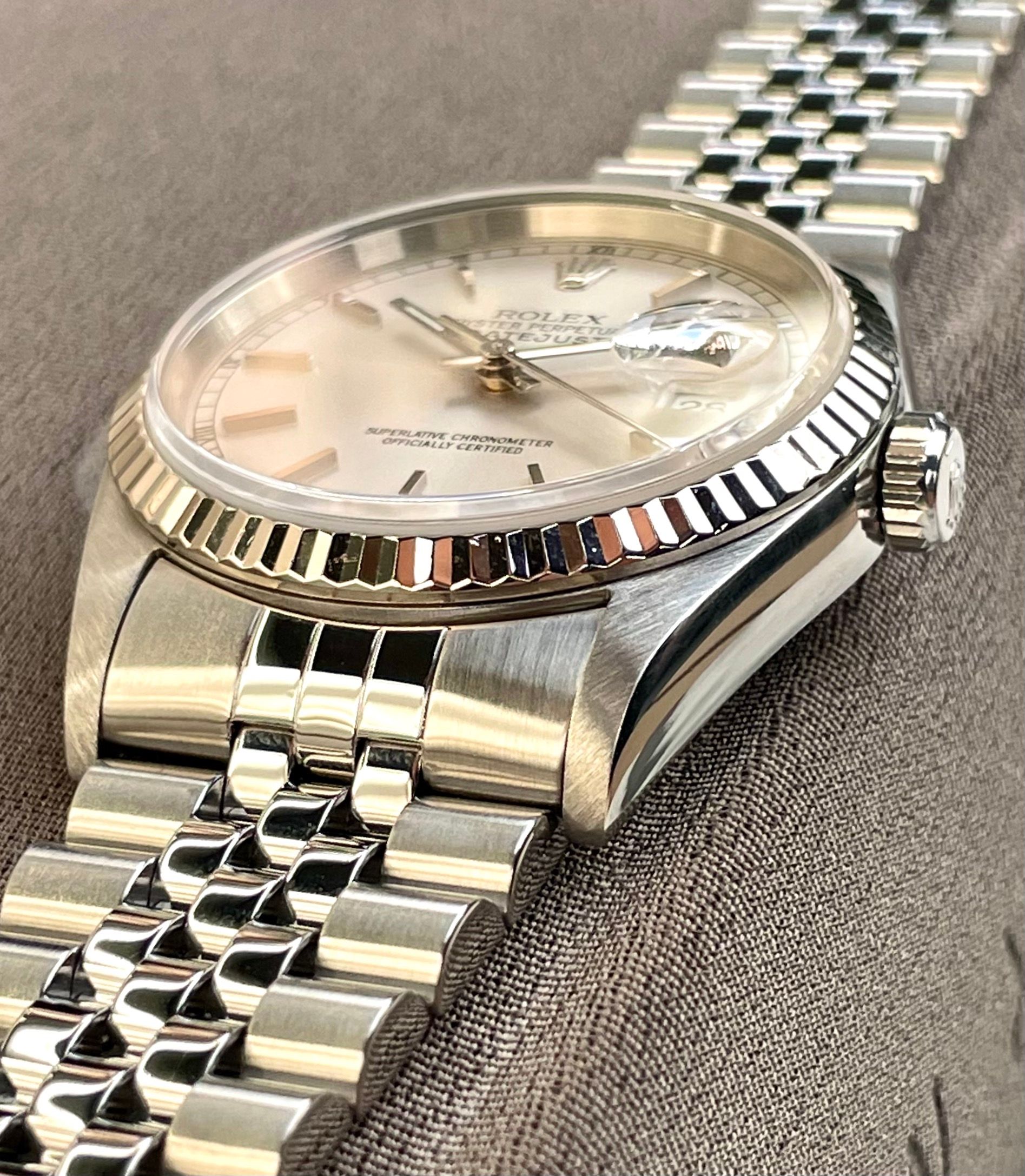 Rolex Datejust 16234 Silver 2000 with original box