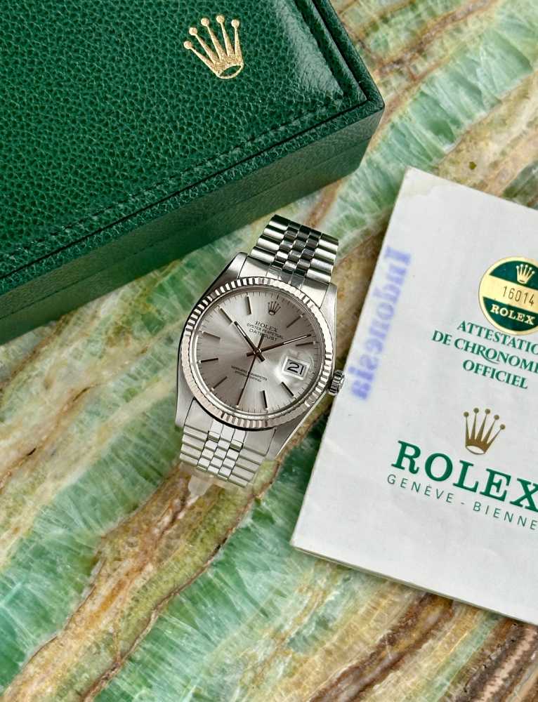 Image for Rolex Datejust 16014 Silver 1984 with original box and papers 2