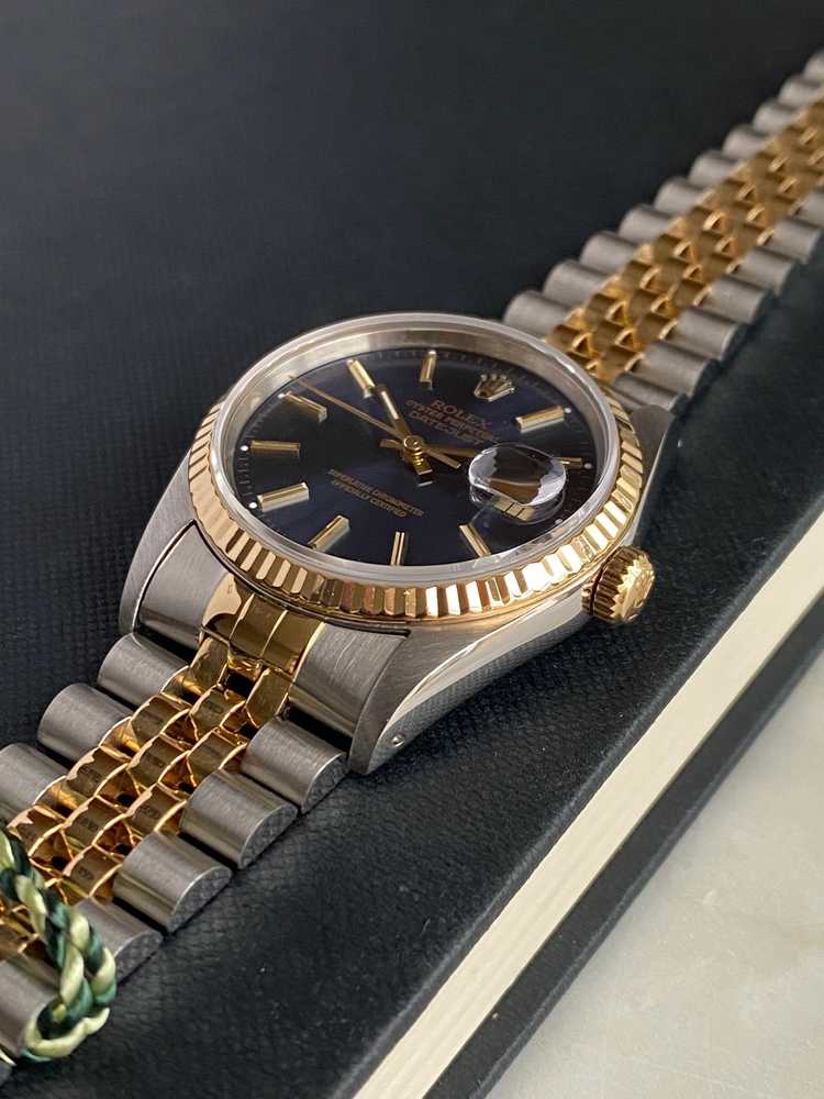 Image for Rolex Datejust 16233 Blue 1993 with original box