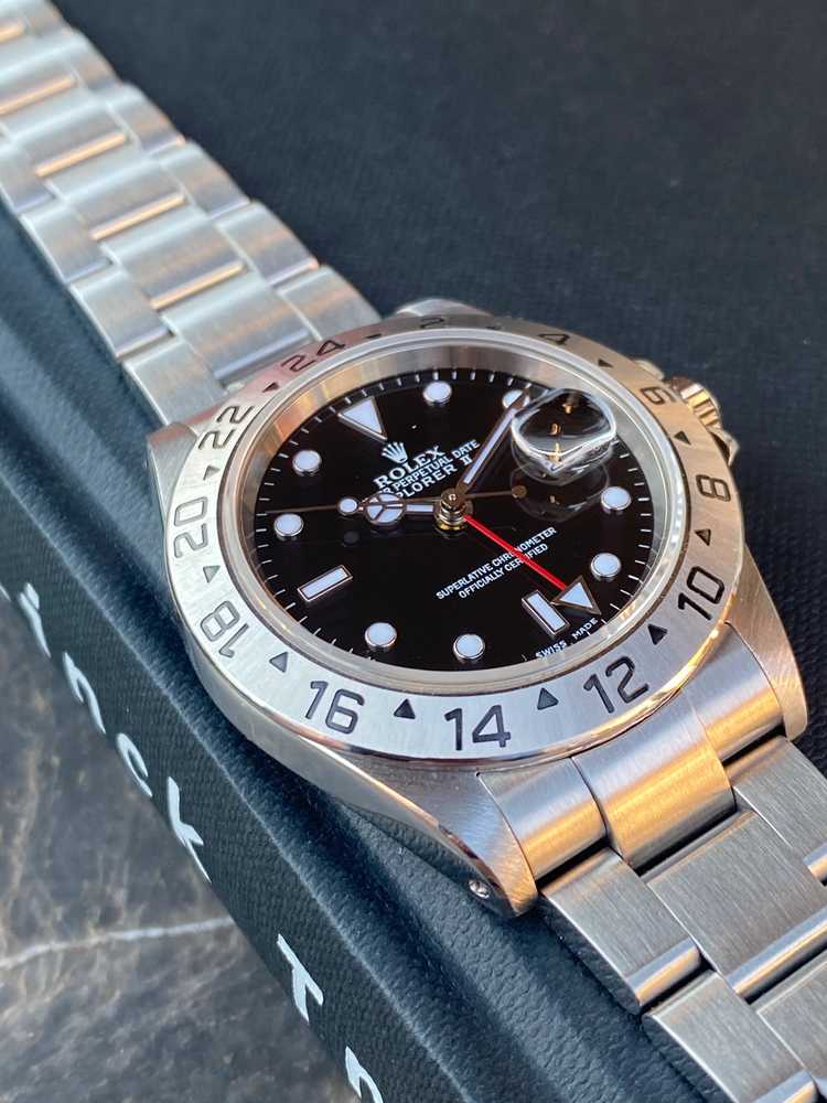 Image for Rolex Explorer II 16570 Black 2000 with original box and papers2
