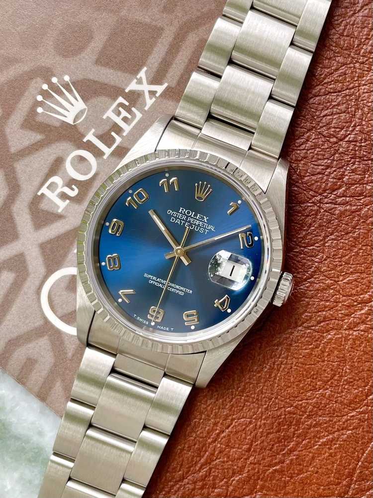 Featured image for Rolex Datejust 16220  Blue 1991 