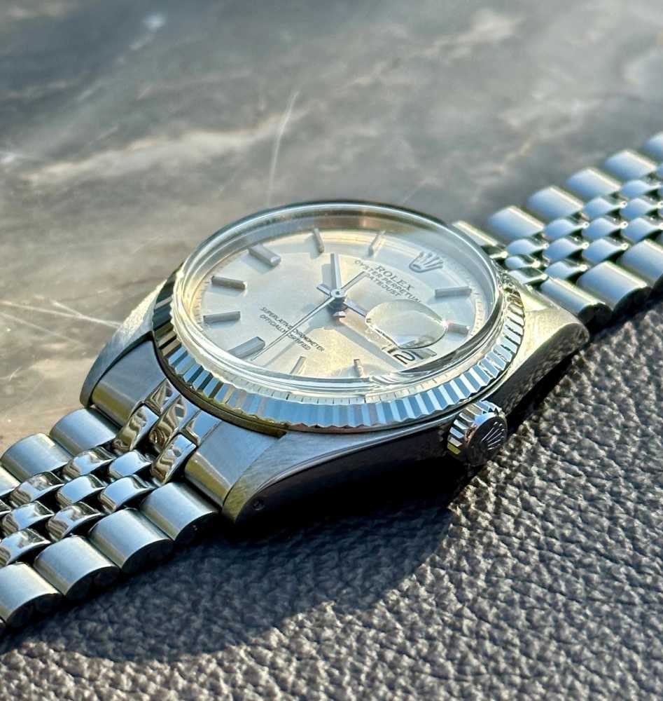 Image for Rolex Datejust "No-Lume" 1601 Silver 1973 with original box and papers