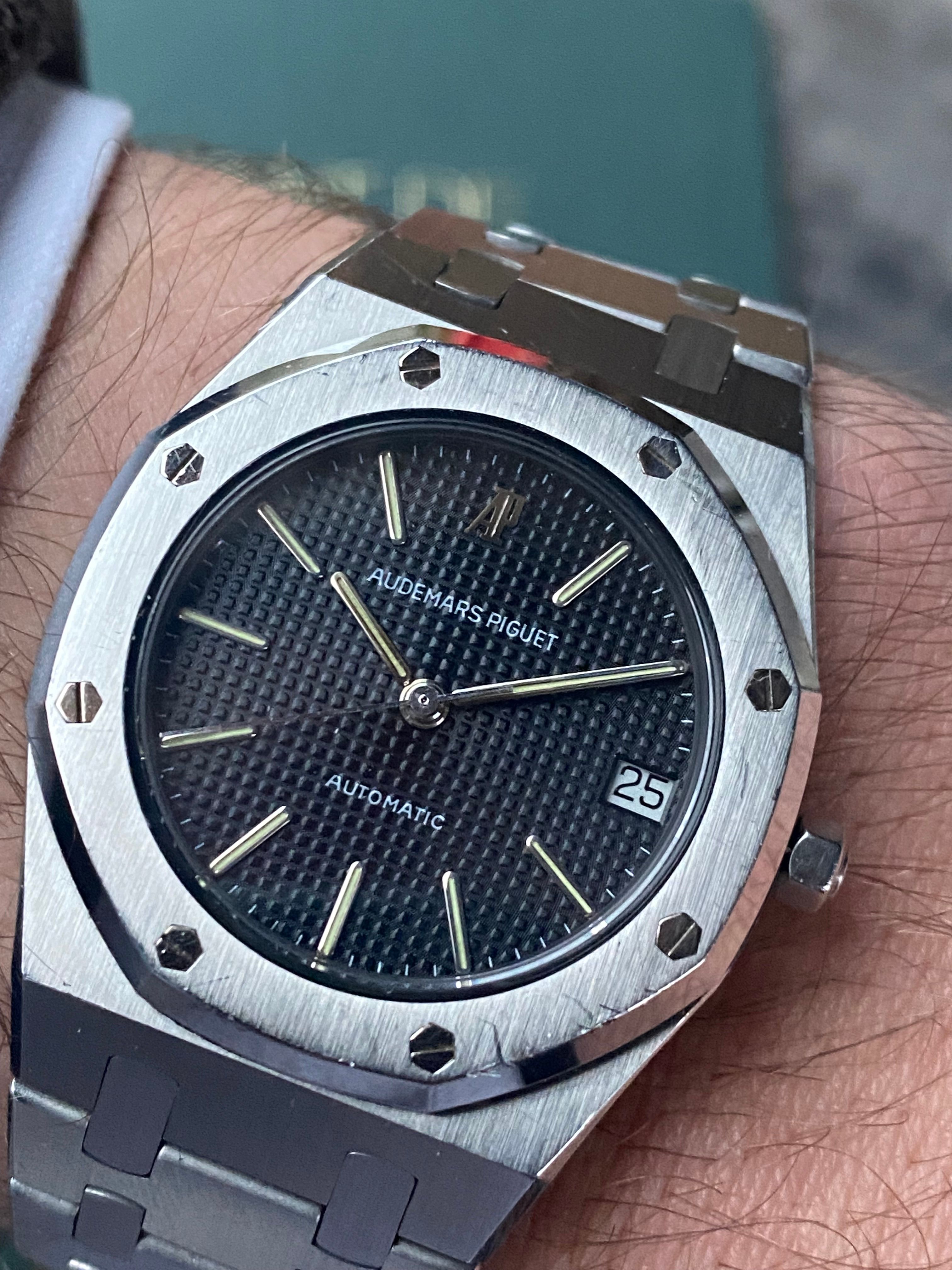 Audemars Piguet Royal Oak 4100ST Grey 1981 with original papers