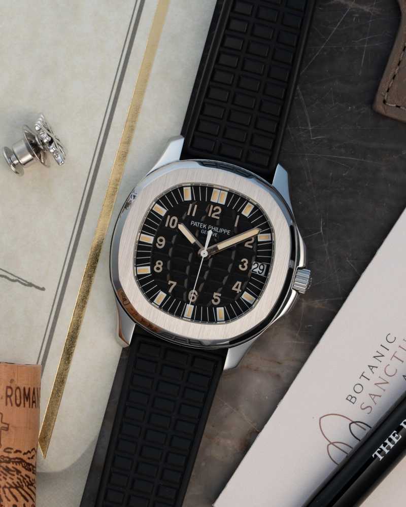 Featured image for Patek Philippe Aquanaut "Tritium" 5065 Black 2003 with original box and papers