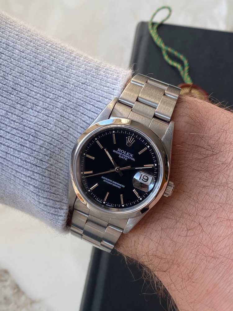 Image for Rolex Oyster Perpetual Date 15200 Black 1996 with original box and papers2