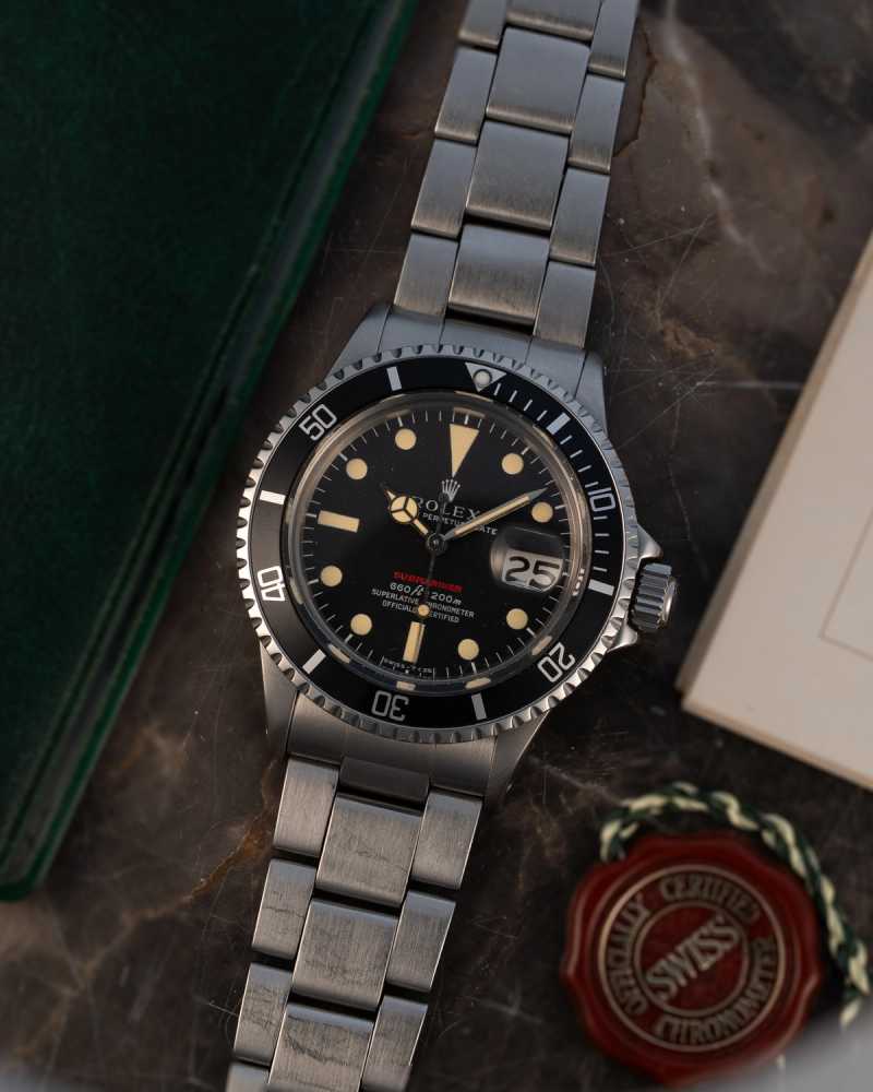 Featured image for Rolex Submariner "Red" 1680 Black 1974 with original box and papers