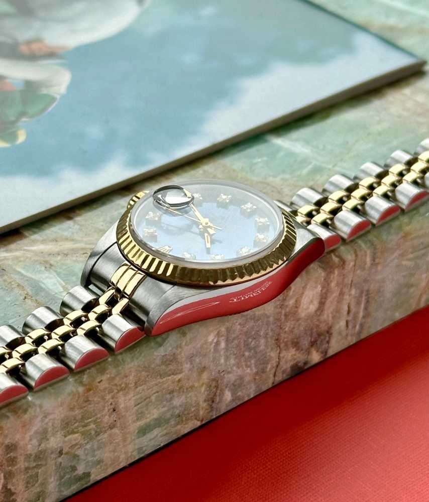 Image for Rolex Lady-Datejust "Diamond" 69173 G Blue 1993 with original box and papers