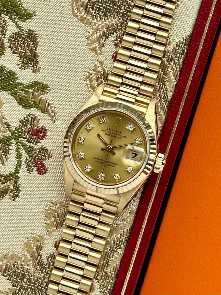 Featured image for Rolex Lady-Datejust "Diamond" 69178G Gold 1993 with original box and papers 2