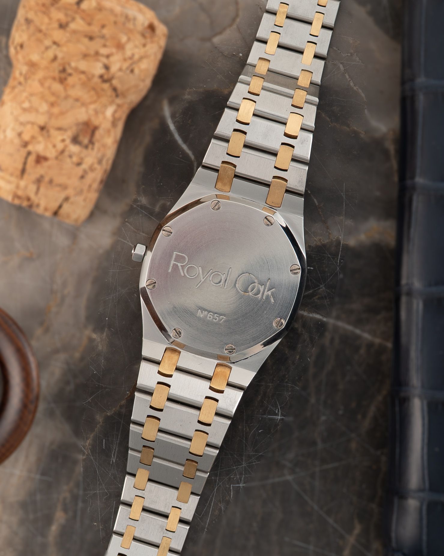 Audemars Piguet Royal Oak 14486 SA Grey 1990 with original box and