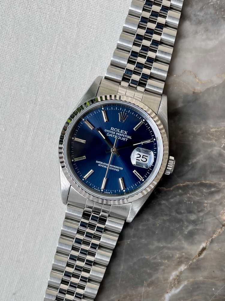 Featured image for Rolex Datejust 16234 Blue 1994 with original box and papers 2