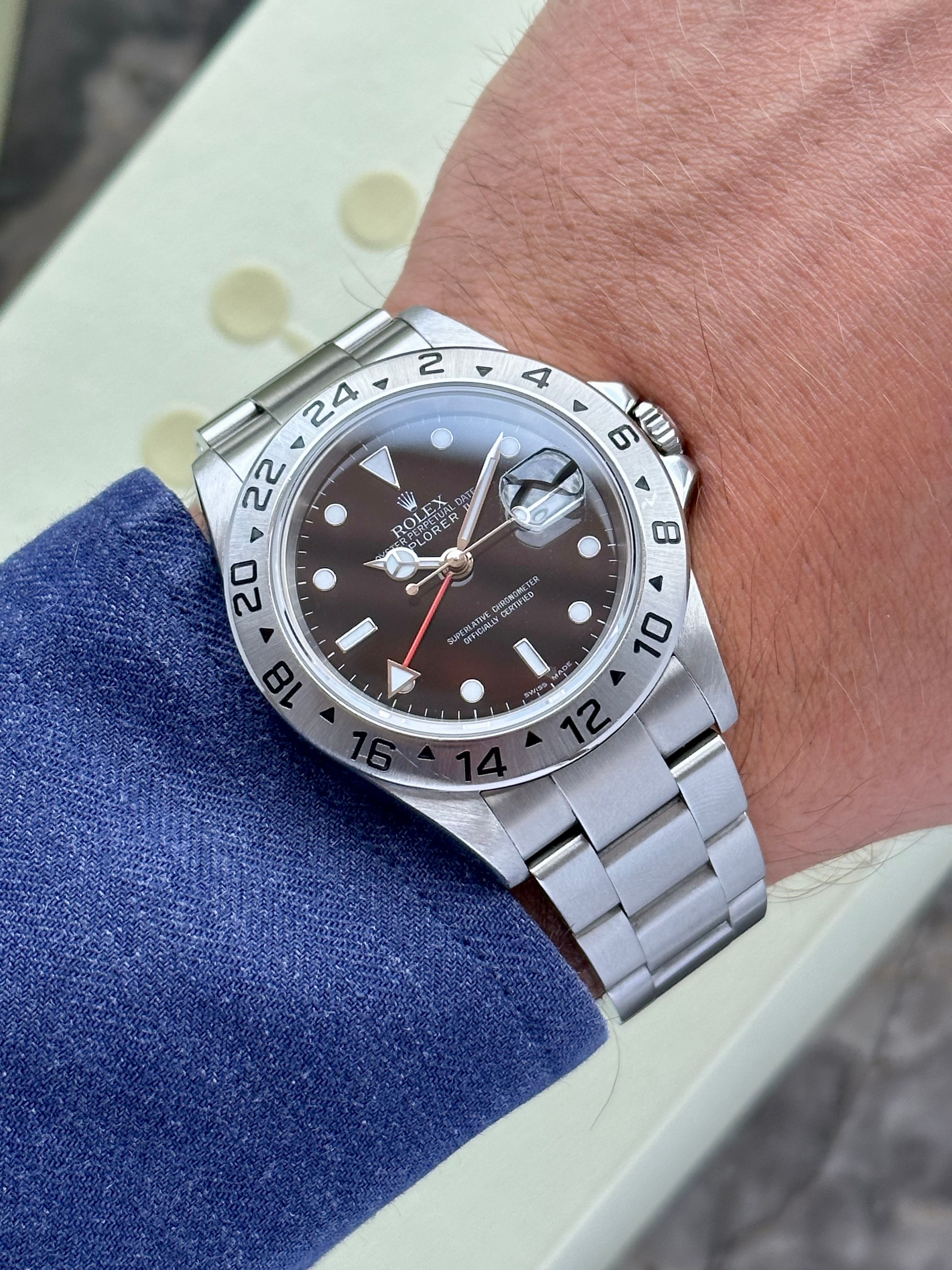 Rolex Explorer II 16570T Black 2006 with original box and papers