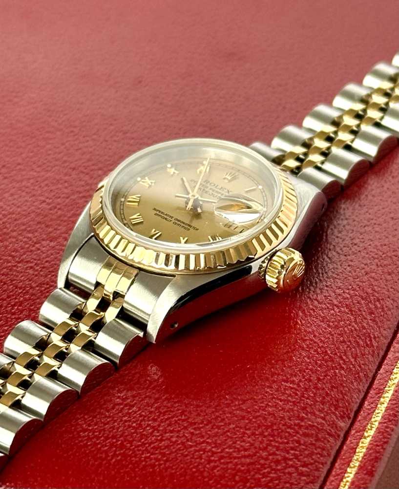 Detail image for Rolex Lady-Datejust 69173 Gold 1990 with original box and papers 2