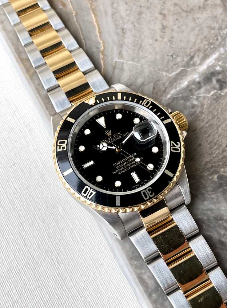 Image for Rolex Submariner Date 16613 Black 2000 with original box and papers