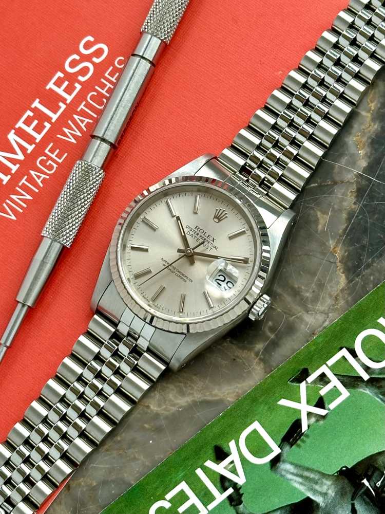 Image for Rolex Datejust 16234 Silver 1991 with original box and papers 5