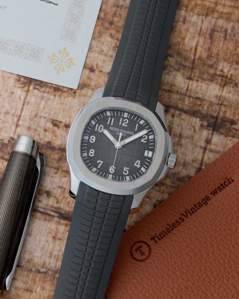 Featured image for Patek Philippe Aquanaut 5165a Grey 2008 with original box and papers