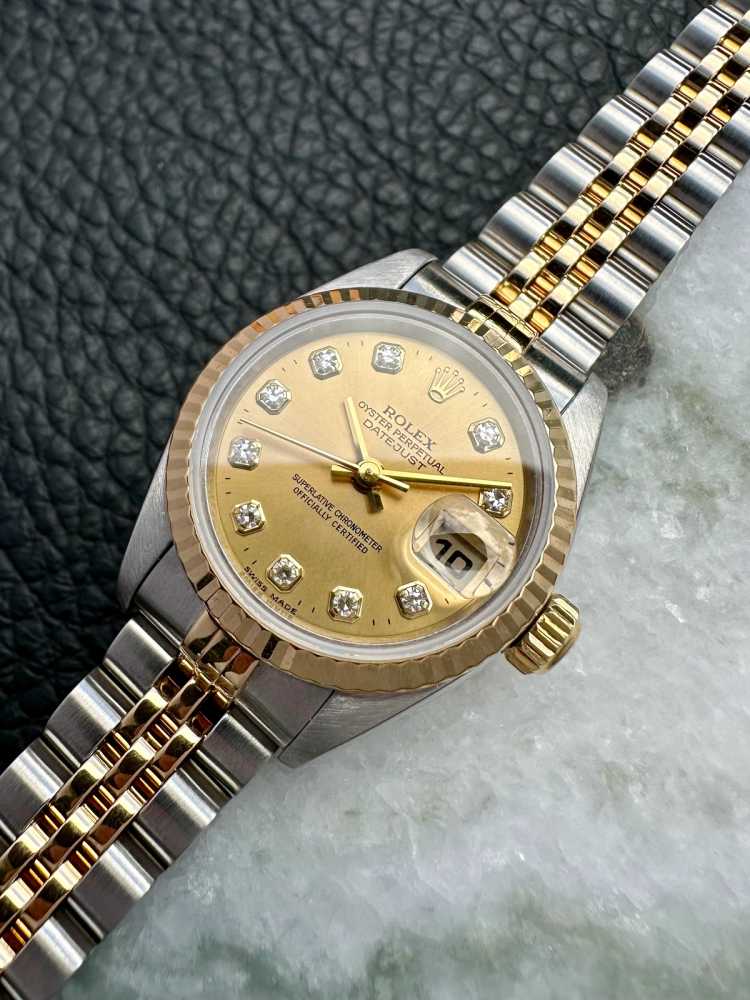 Image for Rolex Lady-Datejust "Diamond" 79173G Gold 2000 with original box and papers 3