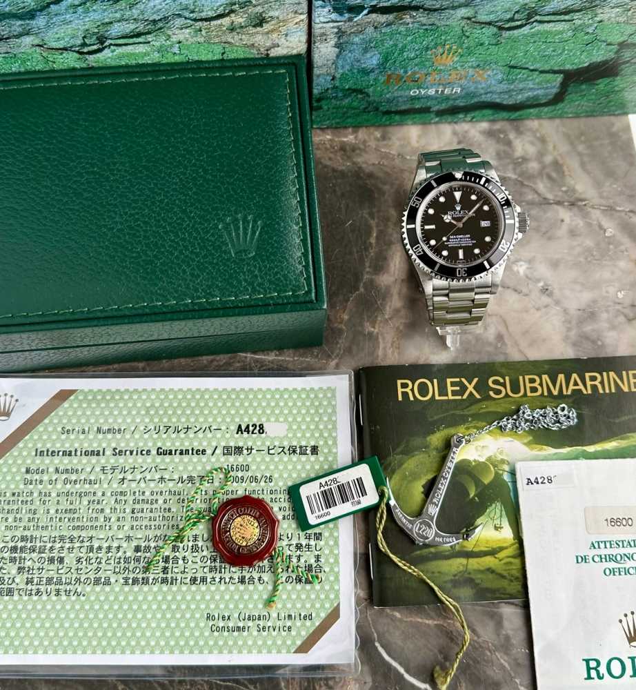 Image for Rolex Sea-Dweller "Swiss" 16600 Black 1999 with original box and papers
