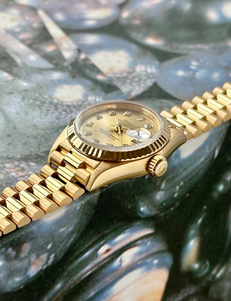 Image for Rolex Lady-Datejust "Diamond" 69178 Gold 1995 with original box and papers 2