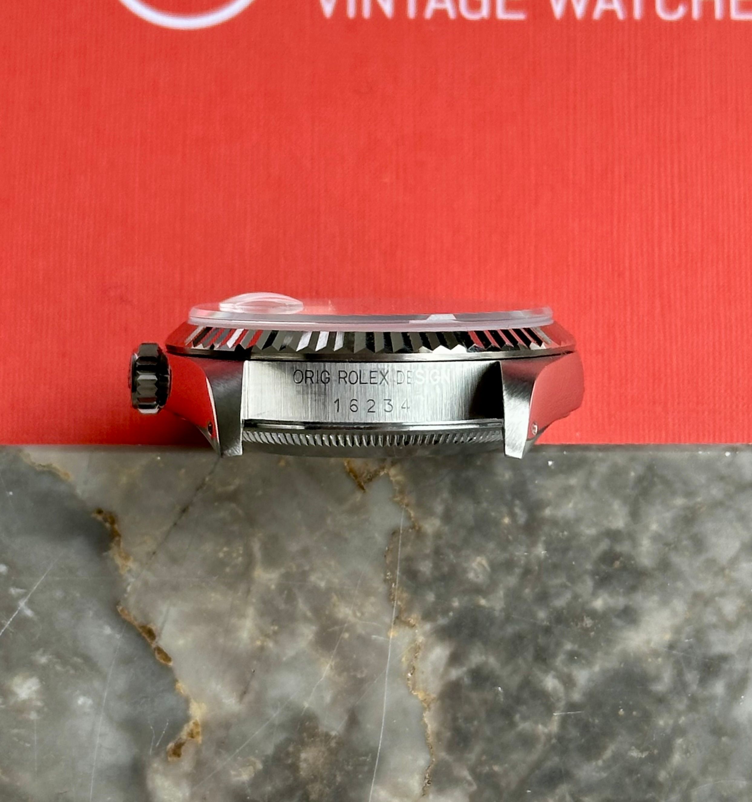 Rolex Datejust 16234 Silver 1989 with original box and papers