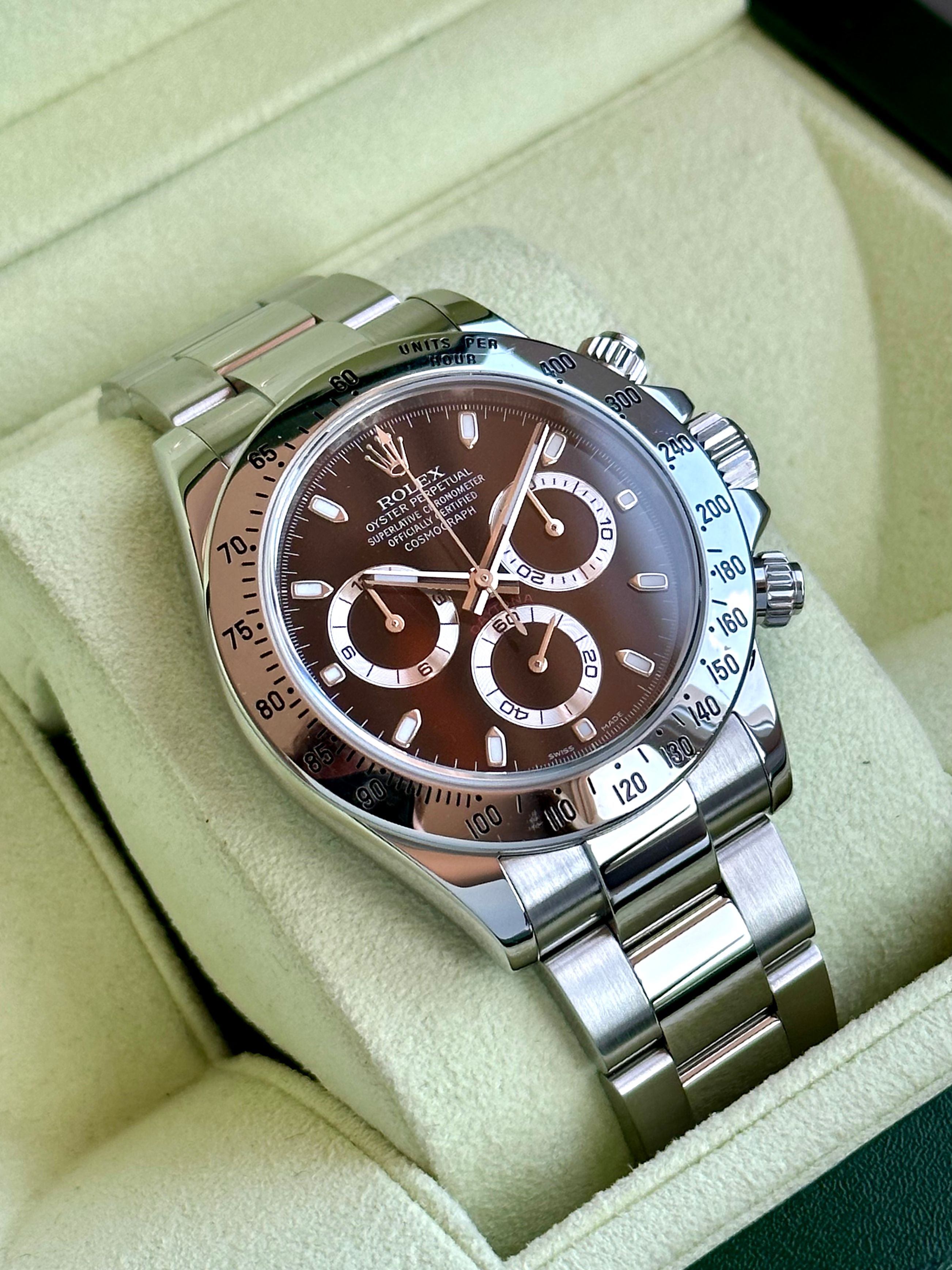 Rolex Daytona 116520 Black 2015 with original box and papers