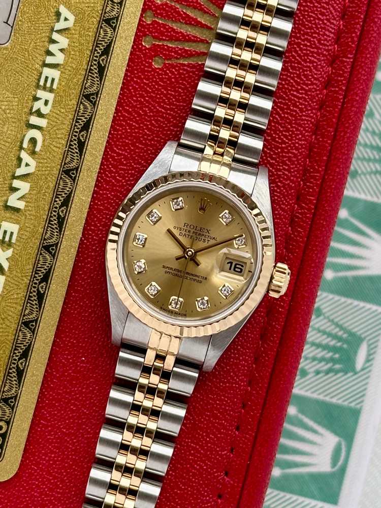 Featured image for Rolex Lady-Datejust "Diamond" 79173G Gold 1999 with original box and papers 2