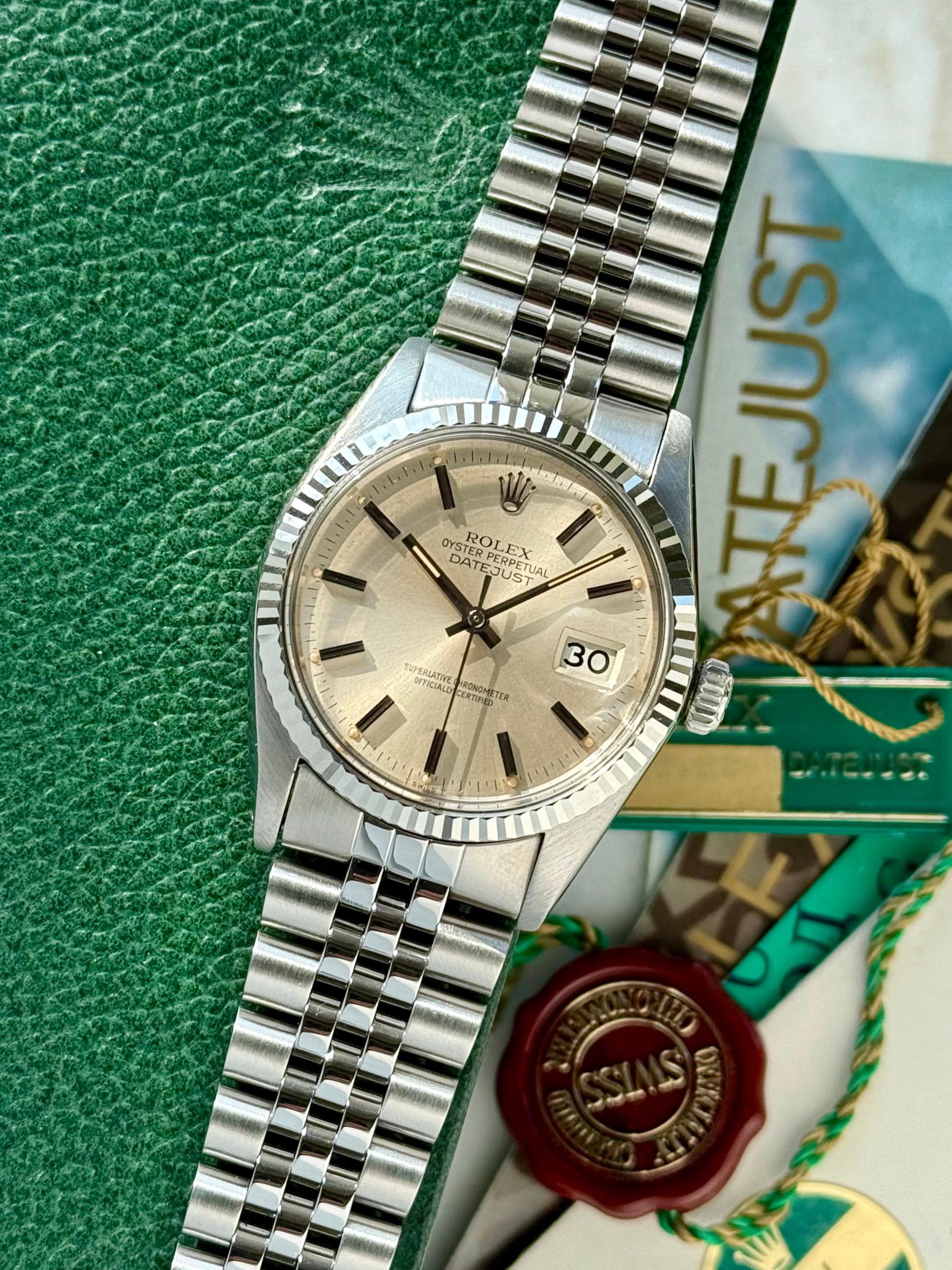 Rolex Datejust 16014 Silver 1982 with original box and papers 2
