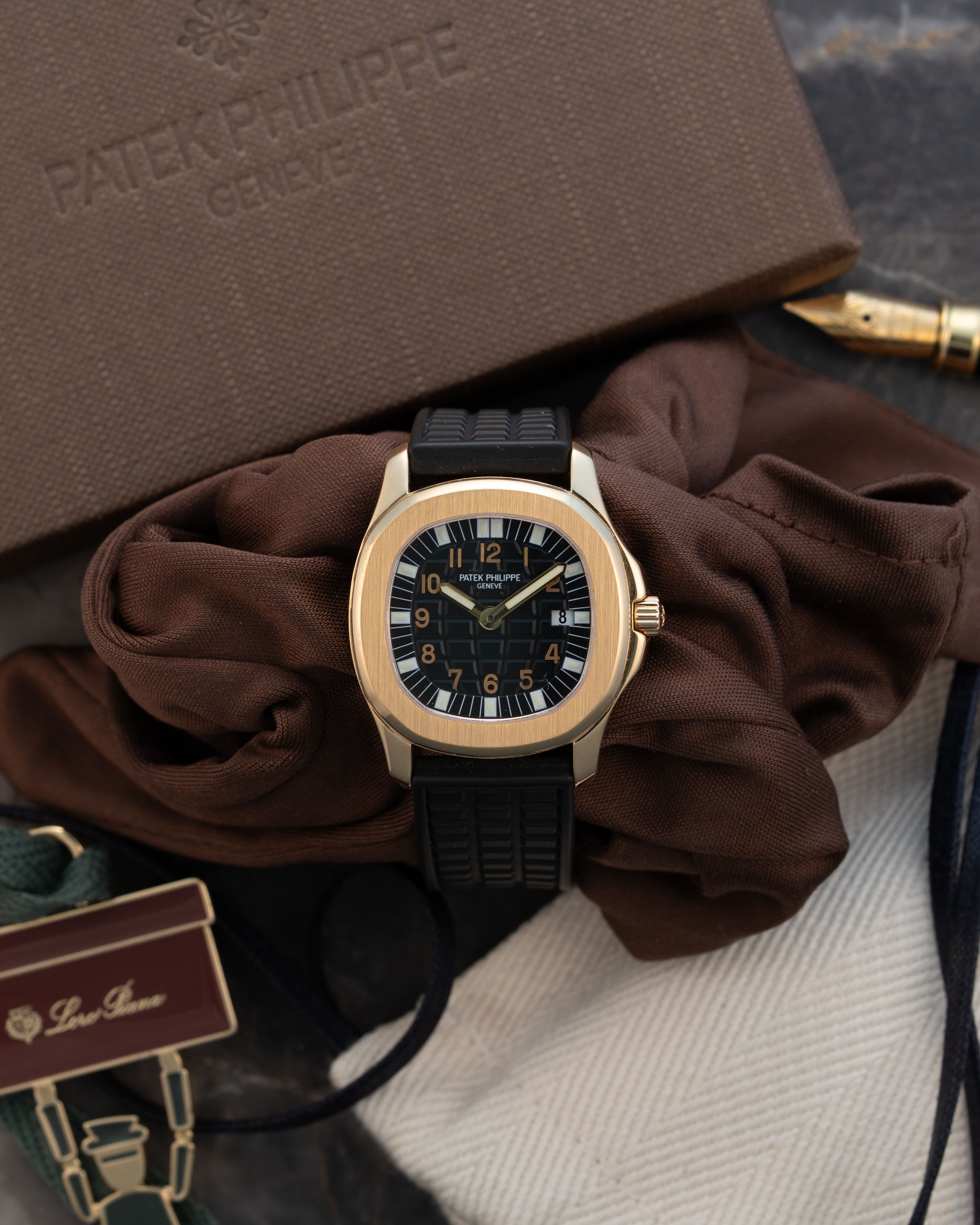Patek Philippe Aquanaut 4960 J Black 2006 with original box and papers