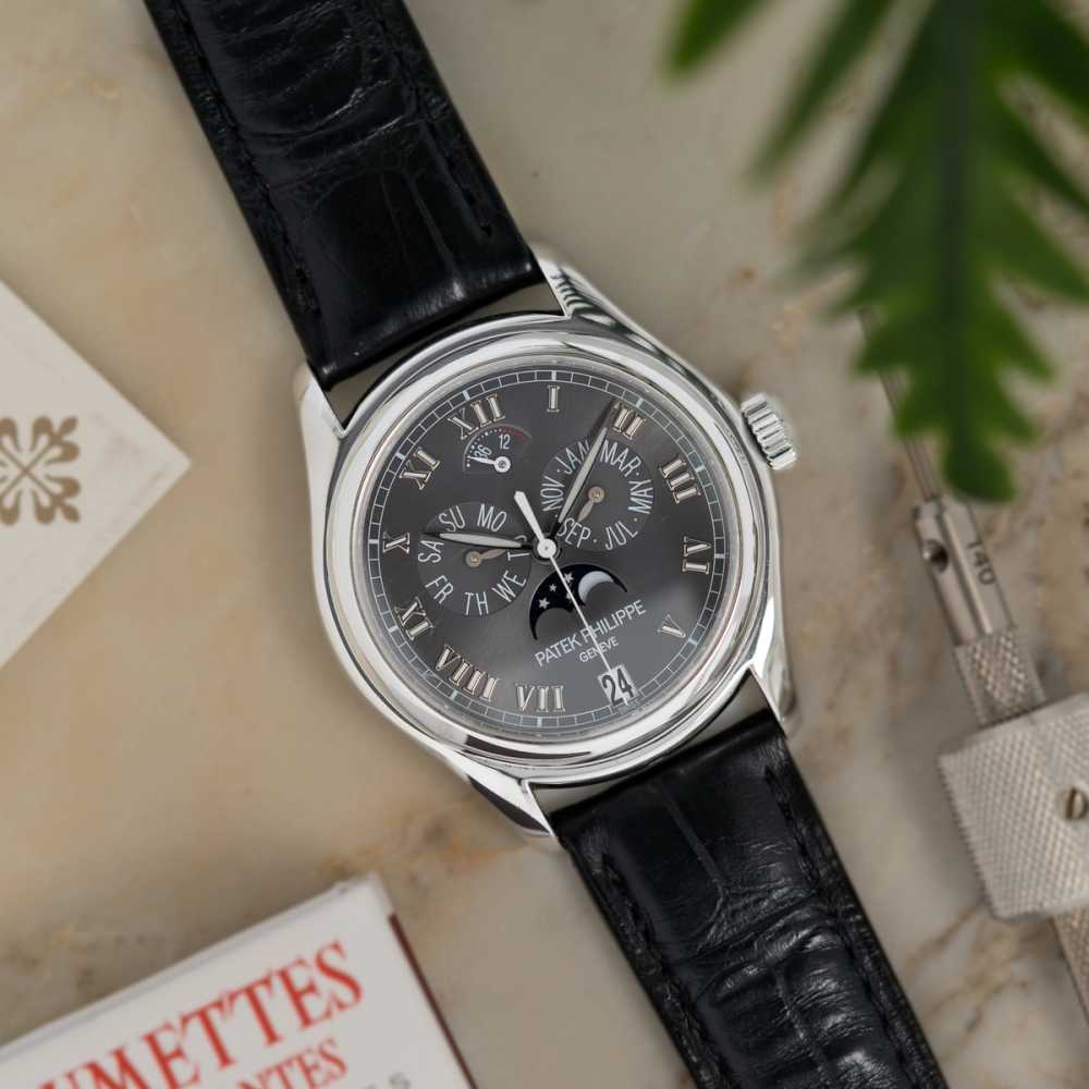 Image for Patek Philippe Annual Calendar “PLATINUM” 5056P Grey 2004 with original box and papers