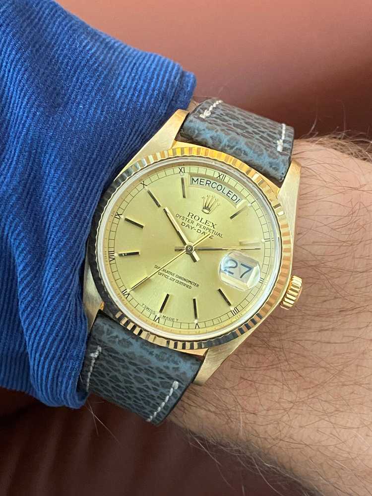 Wrist shot image for Rolex Day-Date 18038 Gold 1979 
