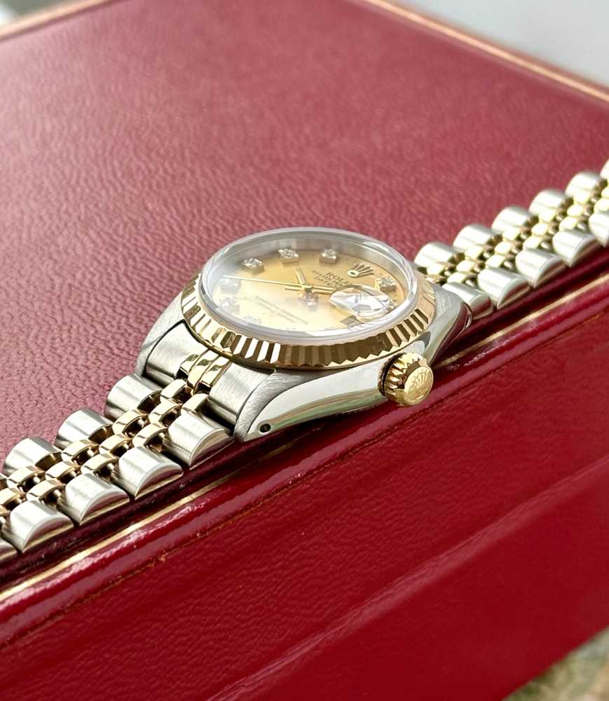 Image for Rolex Lady-Datejust "Diamond" 69173G Gold 1986 with original box and papers
