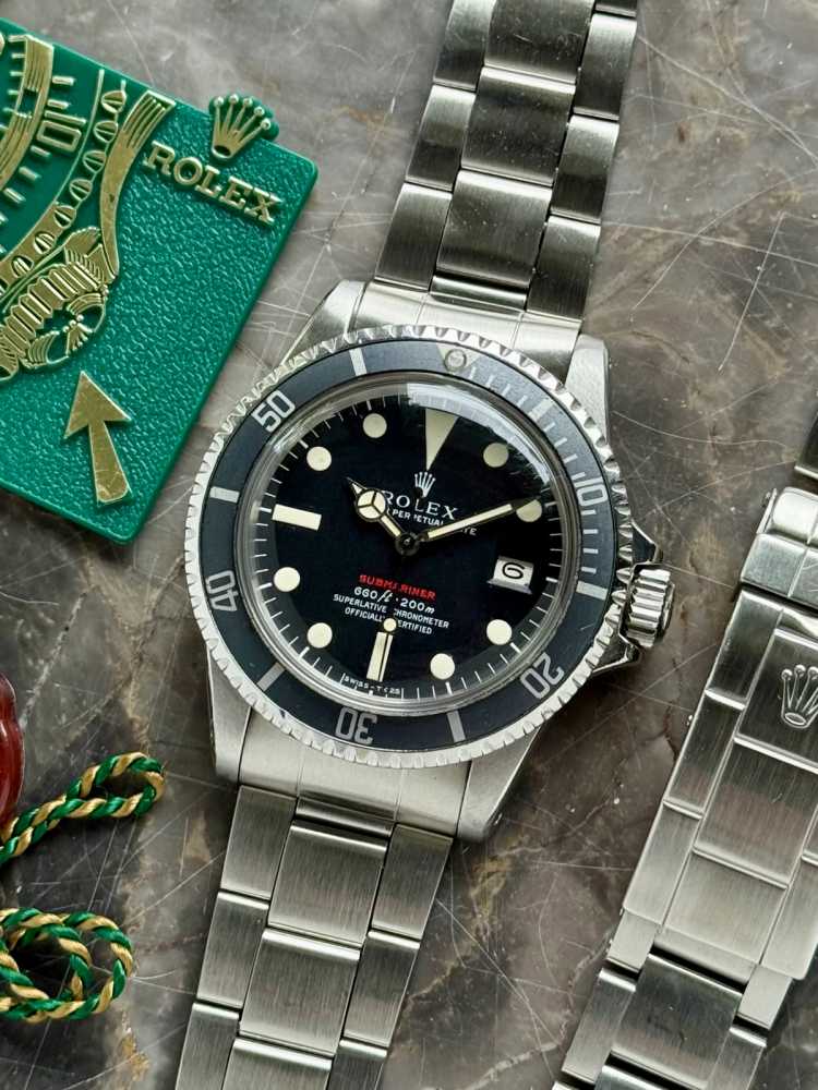 Featured image for Rolex Submariner "Red" 1680 Black 1973 with original box and papers