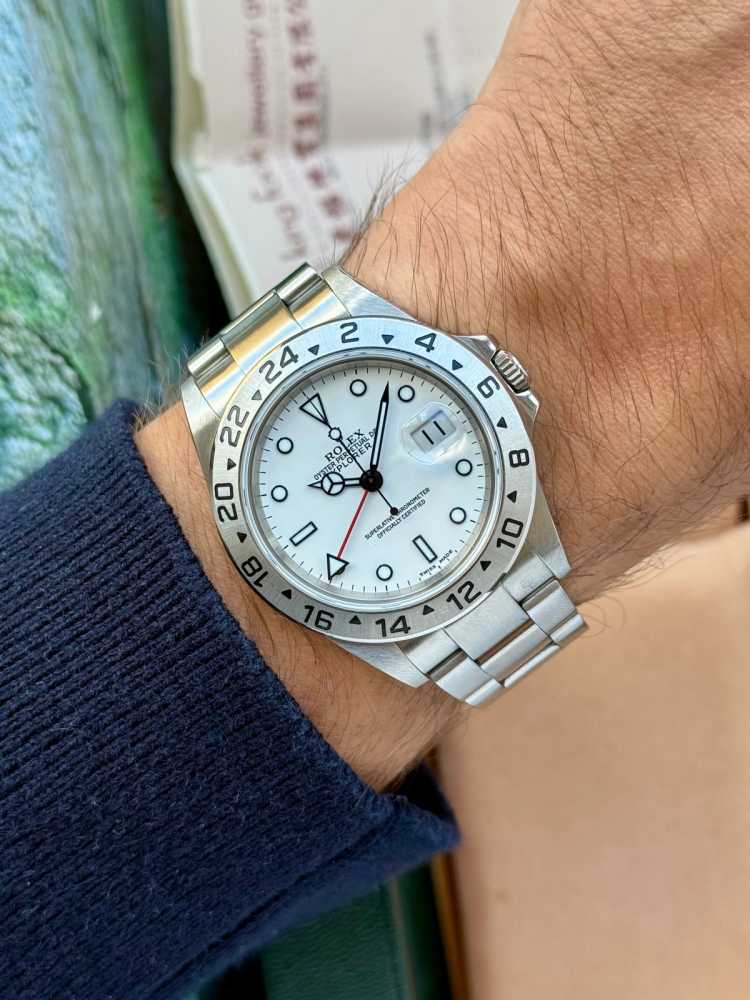 Image for Rolex Explorer II "Polar" 16570 T White 2004 with original box and papers