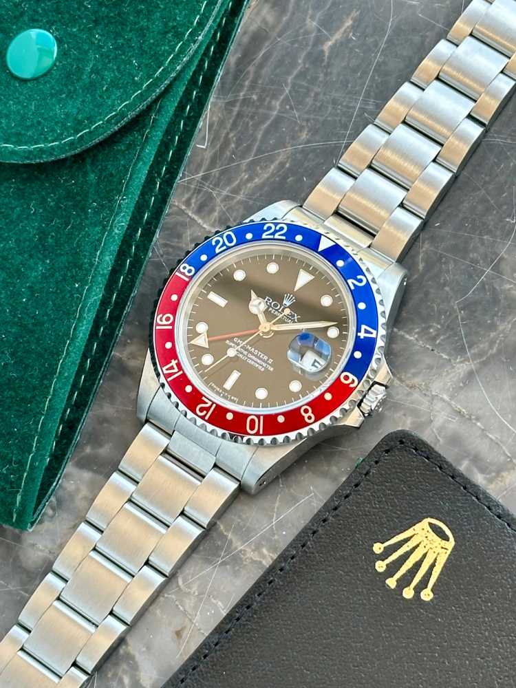 Image for Rolex GMT-Master 2 "Pepsi" 16710 Black 1991 with original box and papers