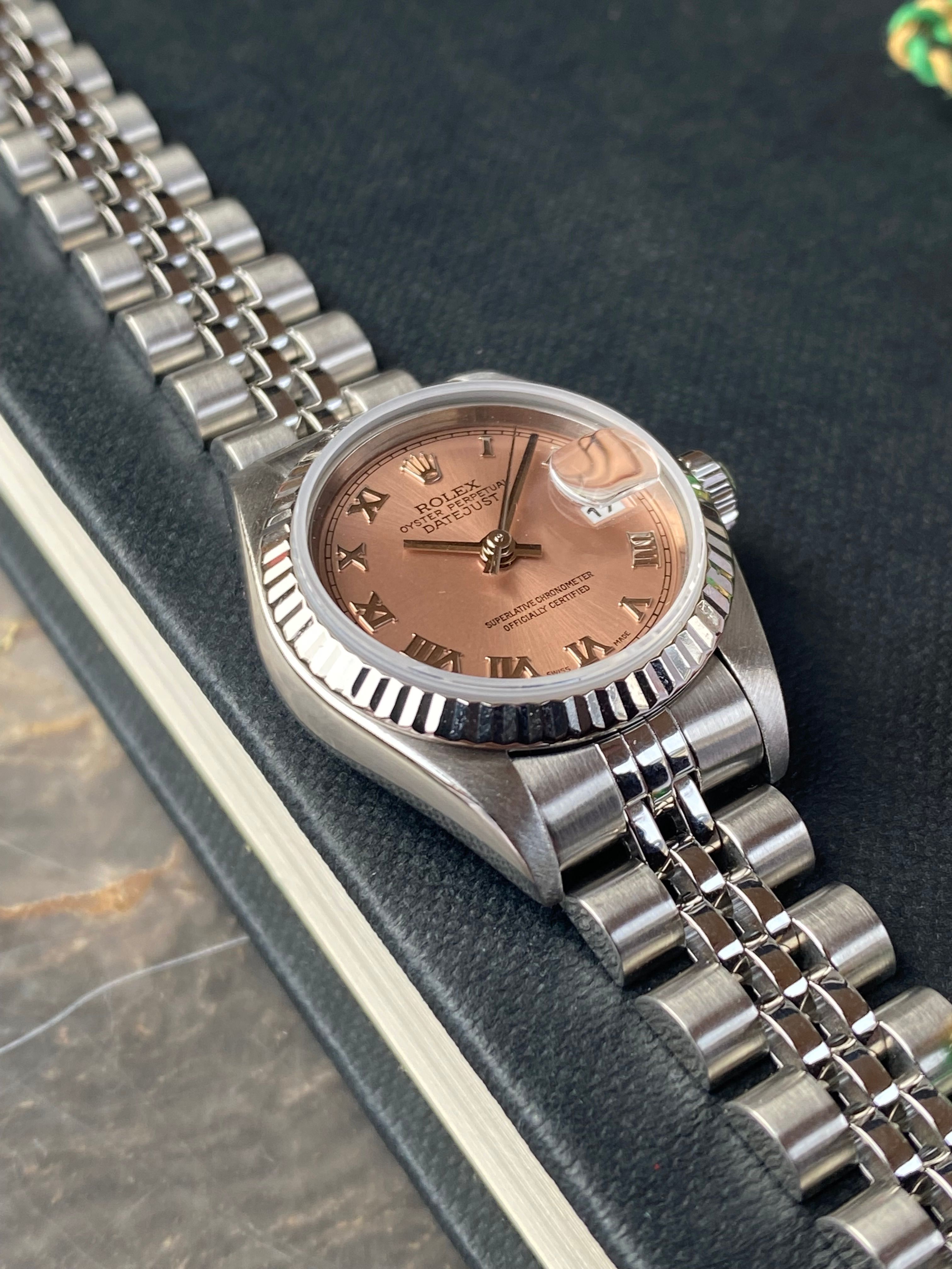 Rolex Lady Datejust 69174 Silver 1997 with original box and papers