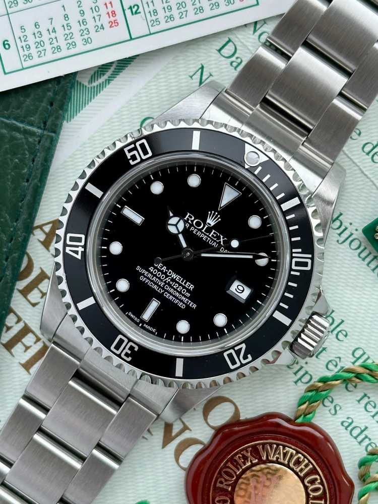 Image for Rolex Sea-Dweller 16600 Black 2000 with original box and papers 2